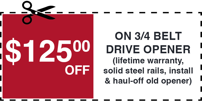125 off garage door opener islip